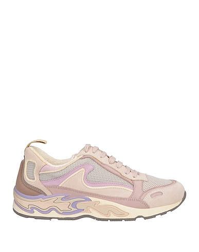 SANDRO Sneakers Hellgrau Leder, Gewebefasern