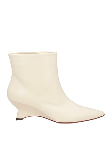 LES AMARANTI Ankle boot Ivory Leather