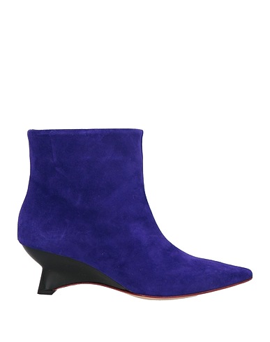 LES AMARANTI Ankle boot Purple Leather