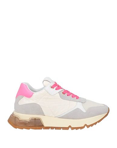 CAFèNOIR Sneakers Light grey Leather, Textile fibres