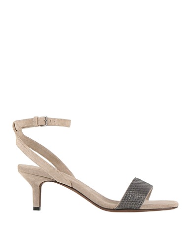 BRUNELLO CUCINELLI Sandals Grey Leather
