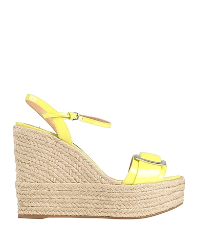 SERGIO ROSSI Espadrilles Yellow Leather