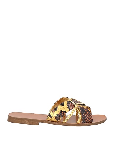 NCUB Sandals Gold Leather