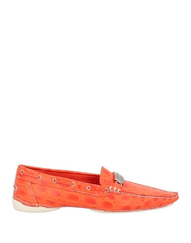 SERGIO ROSSI Mokassins Orange Leder