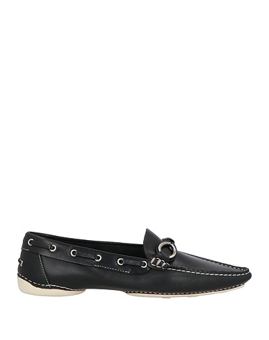 SERGIO ROSSI Loafers Black Leather