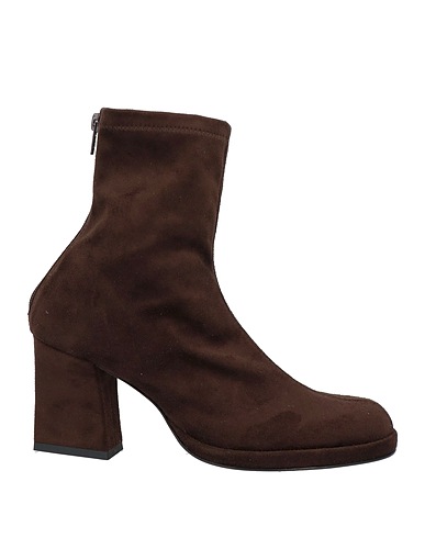 LUCA VALENTINI Ankle boot Dark brown Leather