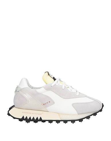 RUN OF Sneakers Grigio chiaro Pelle, Fibre tessili
