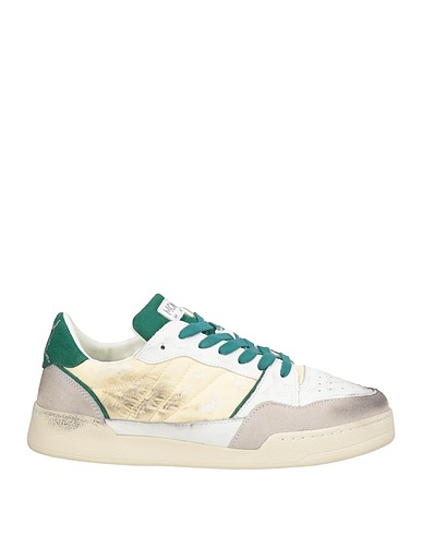 MONOWAY Sneakers Ivory Leather, Textile fibers