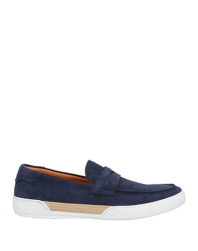 TOD'S Loafers Navy blue Leather
