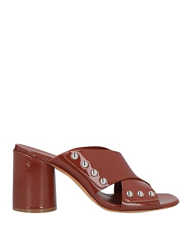 CASADEI Sandals Brown Leather