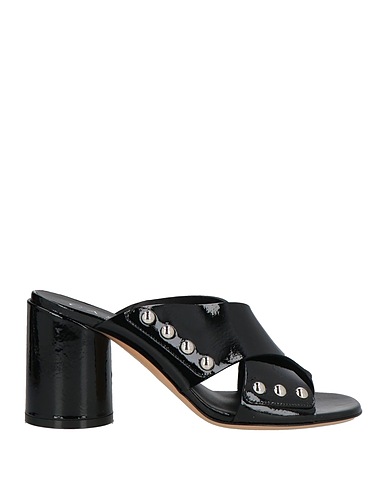 CASADEI Sandals Black Leather