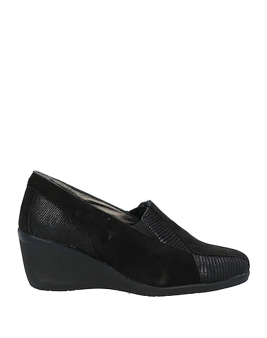 CINZIA SOFT Loafers Black Textile fibers