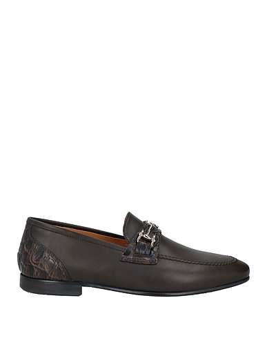 GIOVANNI CONTI Loafers Dark brown Leather