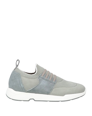 ANDREA VENTURA FIRENZE Sneakers Light grey Leather, Cotton