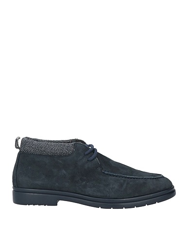 ANDREA VENTURA FIRENZE Ankle boot Midnight blue Leather, Textile fibers