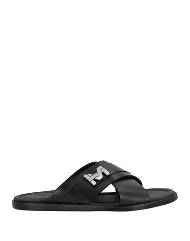 MICH SIMON Sandals Black Calfskin