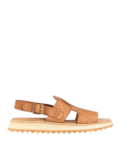 SHOTO Sandals Camel Leather