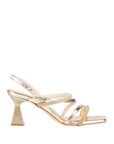 PREGUNTA Sandalen Platin Gewebefasern