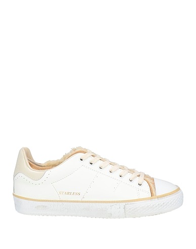 HIDNANDER Sneakers White Leather, Textile fibres
