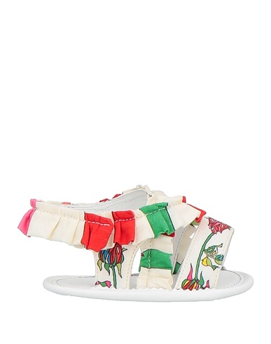 PUCCI Newborn shoes White Textile fibres