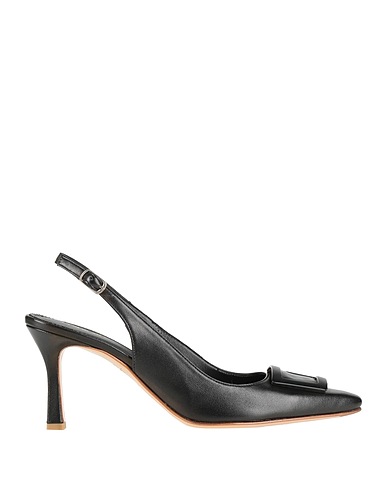 CALPIERRE Pumps Schwarz Leder