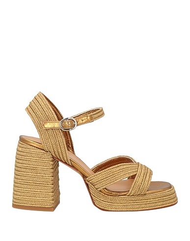 CASTAÑER Sandals ORO Textile fibers, Leather