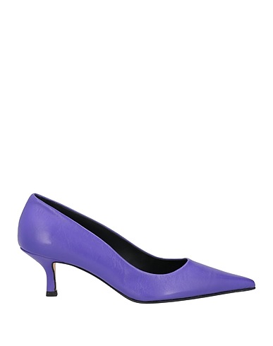 LUCA VALENTINI Court Purple Leather