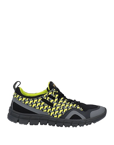 MOACONCEPT Sneakers Black Textile fibres, Other Fibres, Leather