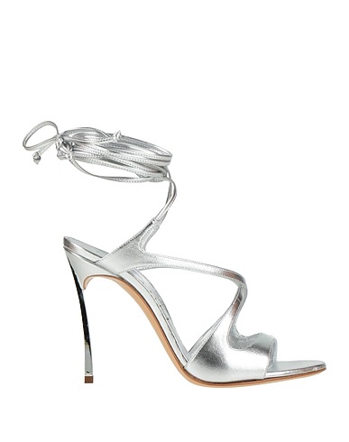 CASADEI Sandals Silver Leather