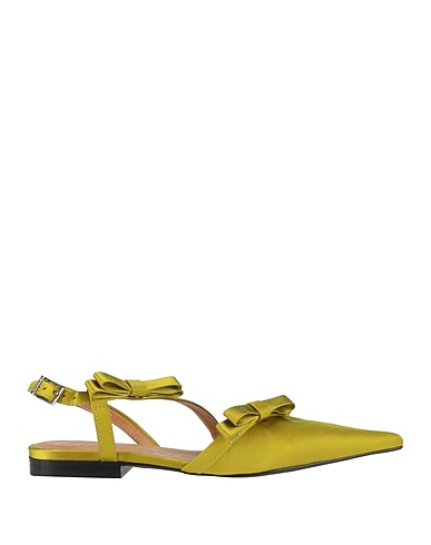 GANNI Footwear Lime green Textile fibres