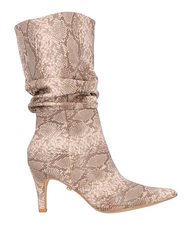 TWENTY FOUR HAITCH Stiefelette Maulwurfsgrau Gewebefasern