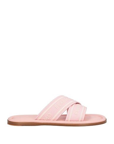 FERRAGAMO Sandali Rosa Fibre tessili