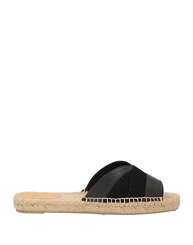 CASTAÑER Espadrilles Black Textile fibers, Leather