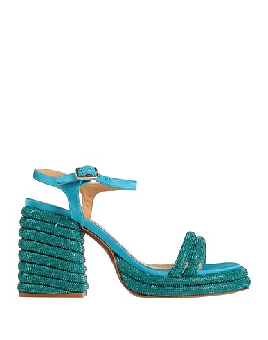 CASTAÑER Sandals Azure Textile fibres