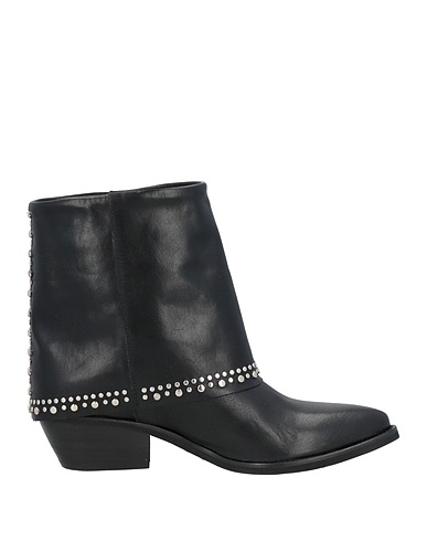 GISÉL MOIRÉ Ankle boot Black Calfskin