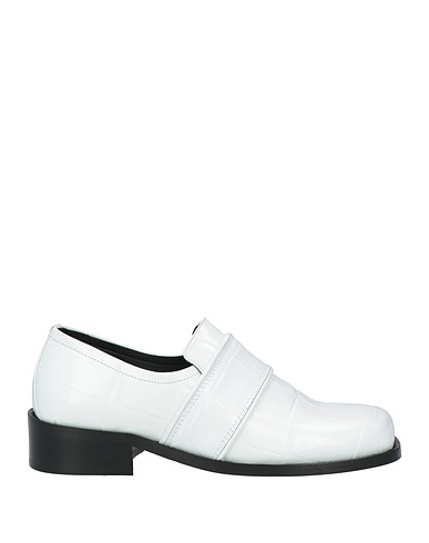 BY FAR Loafers White Leather