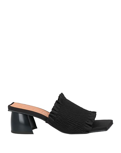 GANNI Sandals Black Textile fibres