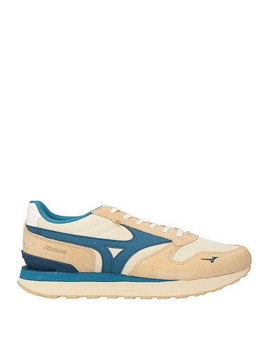 MIZUNO Sneakers Beige Leather, Textile fibers