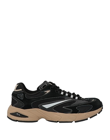 D.A.T.E. Sneakers Black Leather, Textile fibres