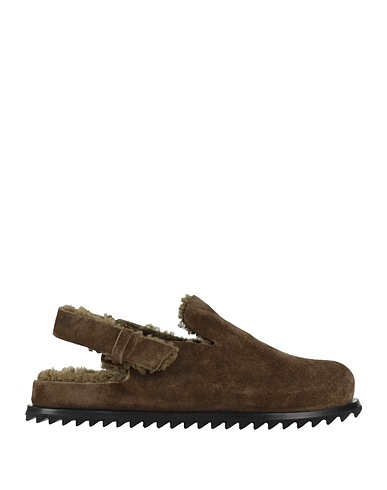 OFFICINE CREATIVE ITALIA Mules and clogs Dark green Shearling