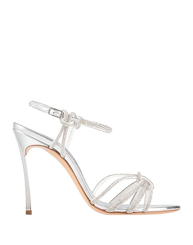 CASADEI Sandals Silver Leather