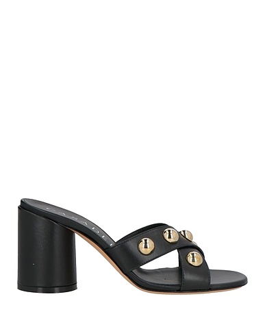 CASADEI Sandals Black Leather