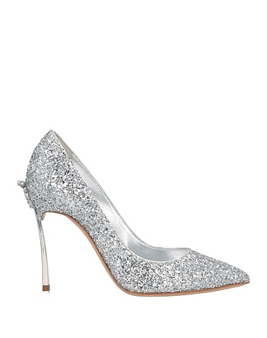 CASADEI Pump Silver Textile fibers