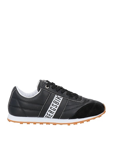 BIKKEMBERGS Sneakers Black Leather, Textile fibres