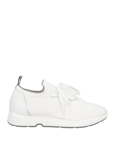ANDREA VENTURA FIRENZE Sneakers Weiß Hirschleder, Gewebefasern