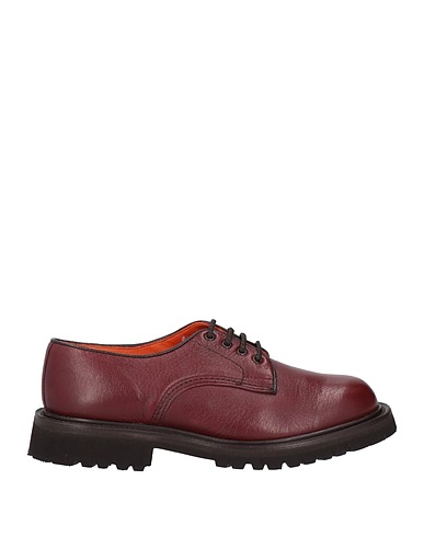 TRICKER'S レースアップシューズ ボルドー 革（なめし加工）