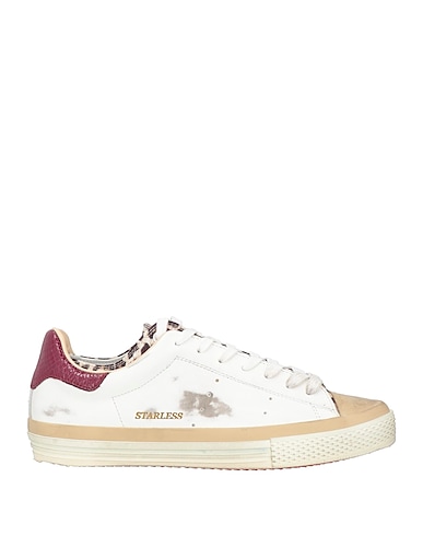 HIDNANDER Sneakers Beige Leather, Textile fibers