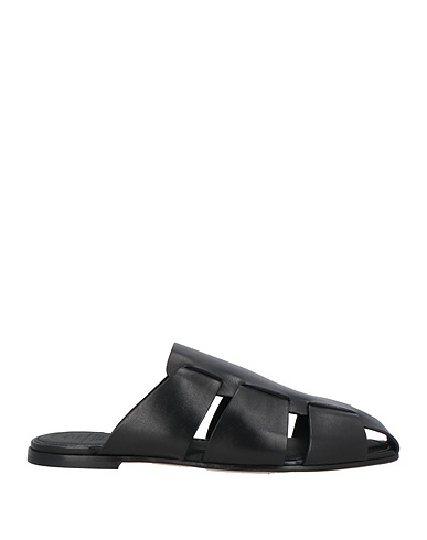 OFFICINE CREATIVE ITALIA Mules and clogs Black Leather