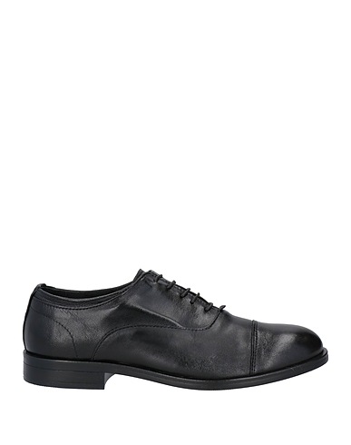 CAFèNOIR Laced shoes Black Leather