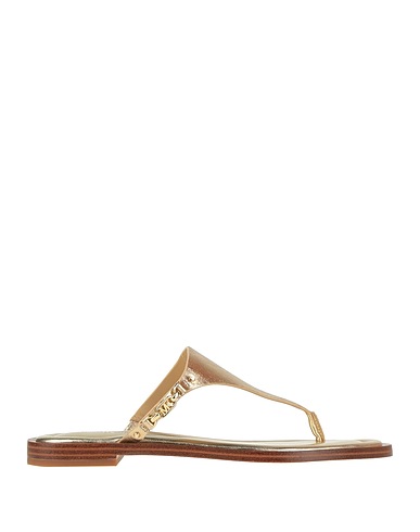 MICHAEL MICHAEL KORS Flip flops Gold Leather